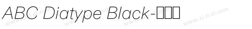 ABC Diatype Black字体转换